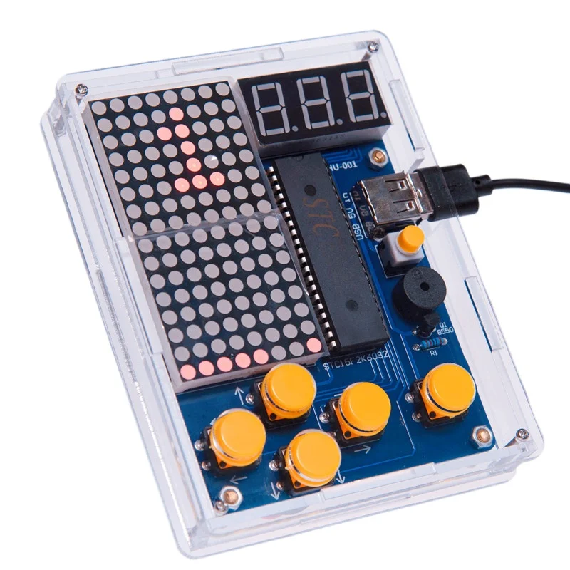 

Pixel Game Console Production Kit 51 MCU Game Console, Tetris DIY Parts HU-001