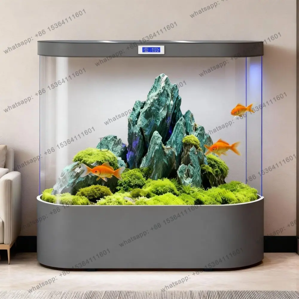 LS upper filter goldfish tank household high definition float glass fish tank aquarium ecological water free