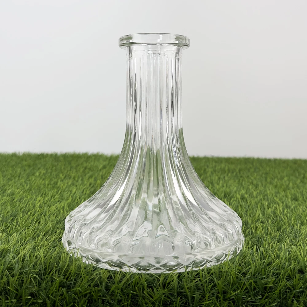 Lomint-متوسطة الحجم الزجاج الشفاف إناء النرجيلة ، النقش زجاجة عملية ، قاعدة الشيشة ، اكسسوارات تشيتشا ، قطر 17 سنتيمتر ، LM-V007 #4