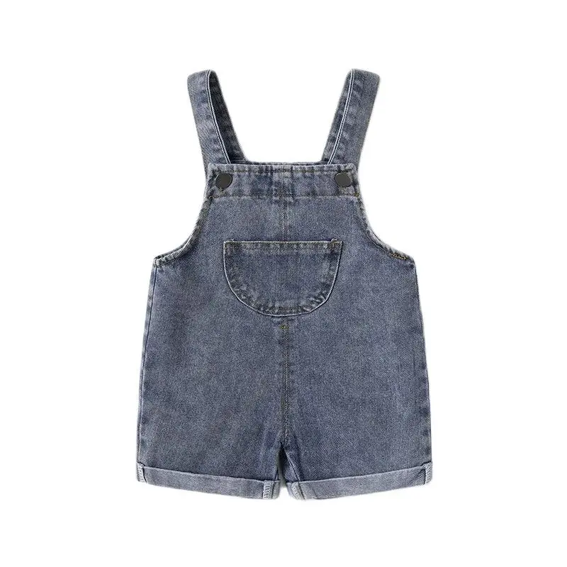 MILANCEL Neue Ankunft Kinder Kleidung Baby Mädchen Jungen Overalls Solide Kurze Stil Kleinkind Denim Overol Overalls – Detail 15
