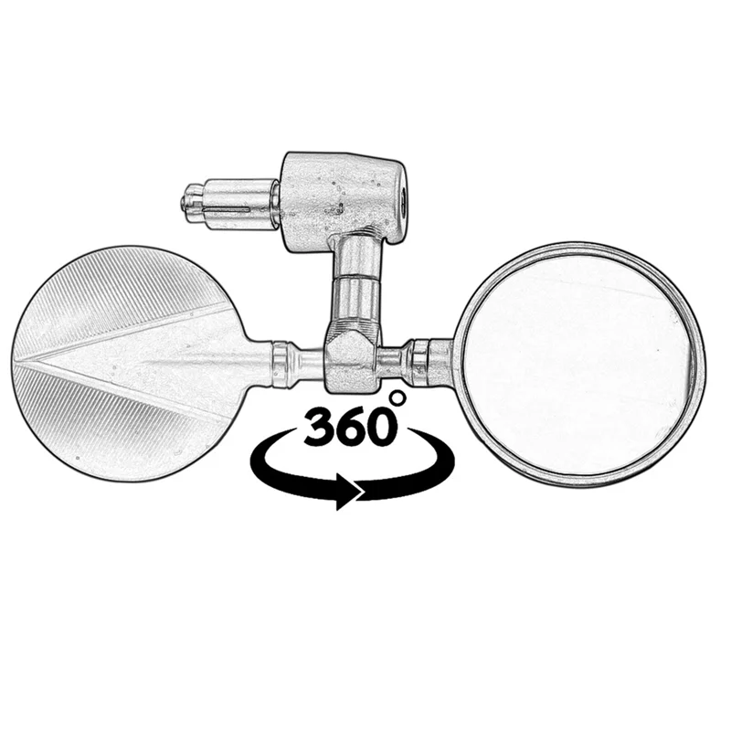 

Motorcycle Modification Accessories: Universal Rearview Mirrors For 22Mm Handlebars