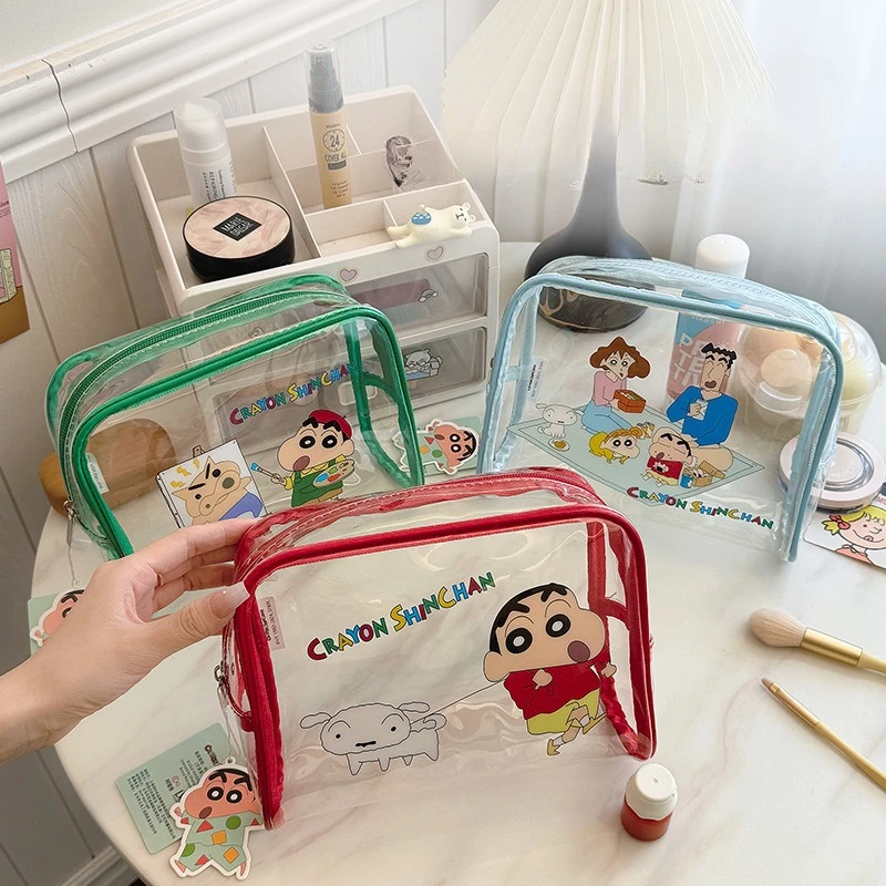 

Новый карандаш Xiaoxin студенческая большая вместительная ценная прозрачная сумка для хранения милый мультфильм портативная дорожная косметичка спортивная сумка