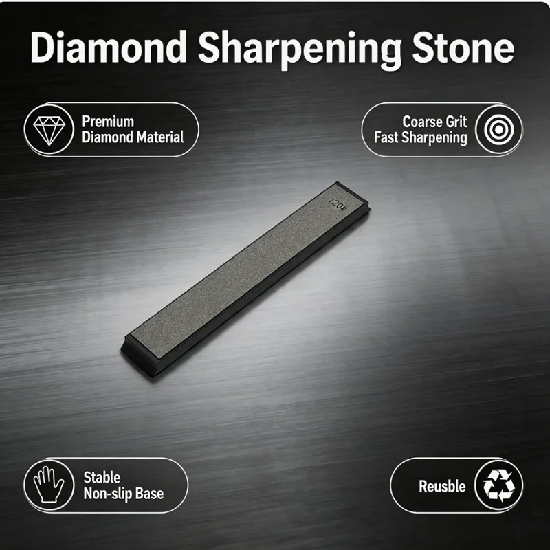 

Blade Grinding Diamond Sharpening Stone SyTools 80#-3000# Grit Anti-slip Aluminum Base Sharpener