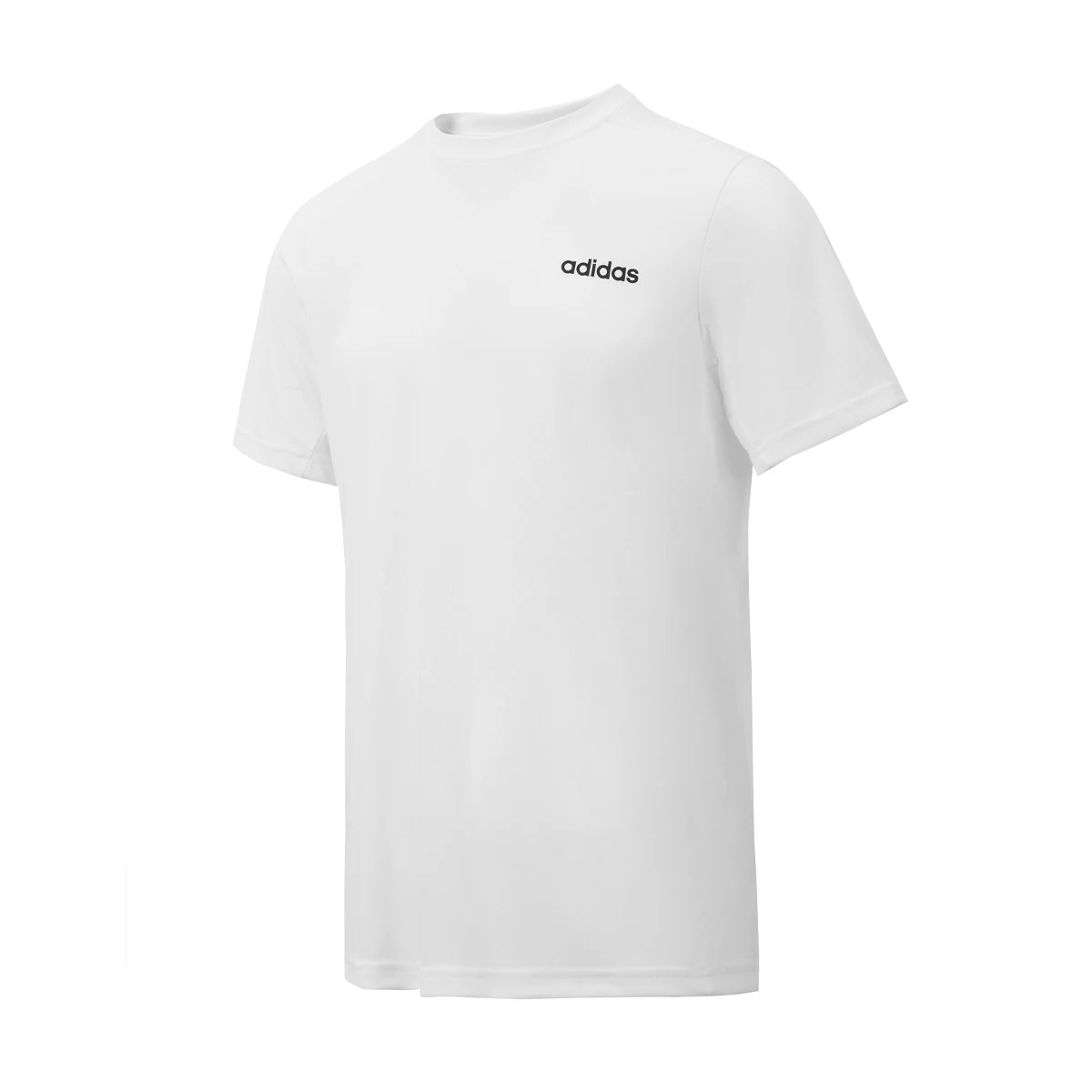 

Adidas Men's White Short - Sleeve T - Shirt, Crew Neck, Minimalist Logo Print, for Casual & Sports