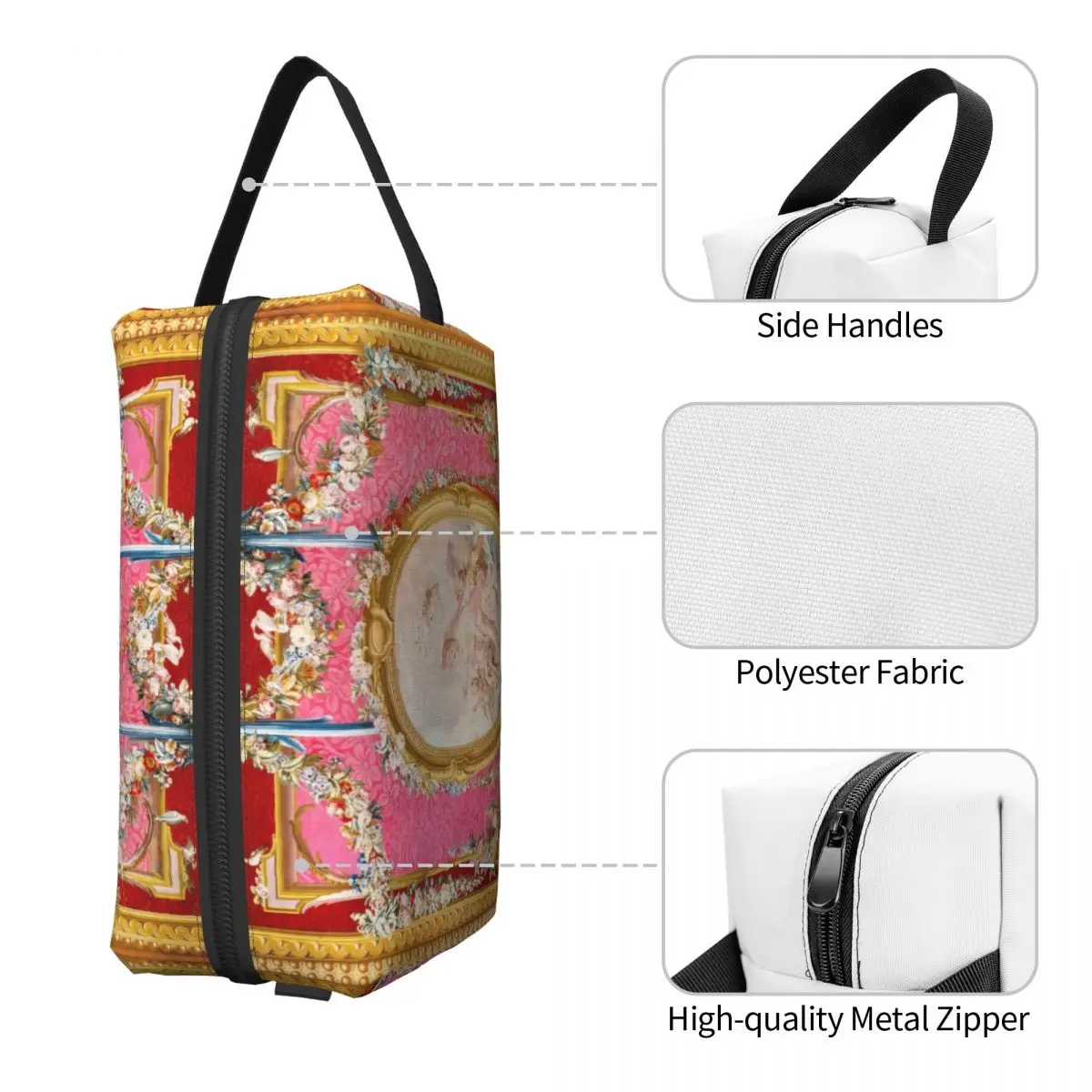 Custom Travel Rococo Renaissance Venuss Emerging Toiletry Bag Boucher Art Makeup Cosmetic Organizer Beauty Storage Dopp Kit Case