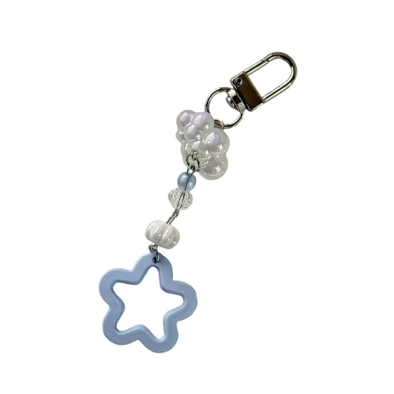 Star Shaped Pendant Phone Chain Featuring Cloud Charm Accessory for Stylish and Personalize Look in Pastels Styles