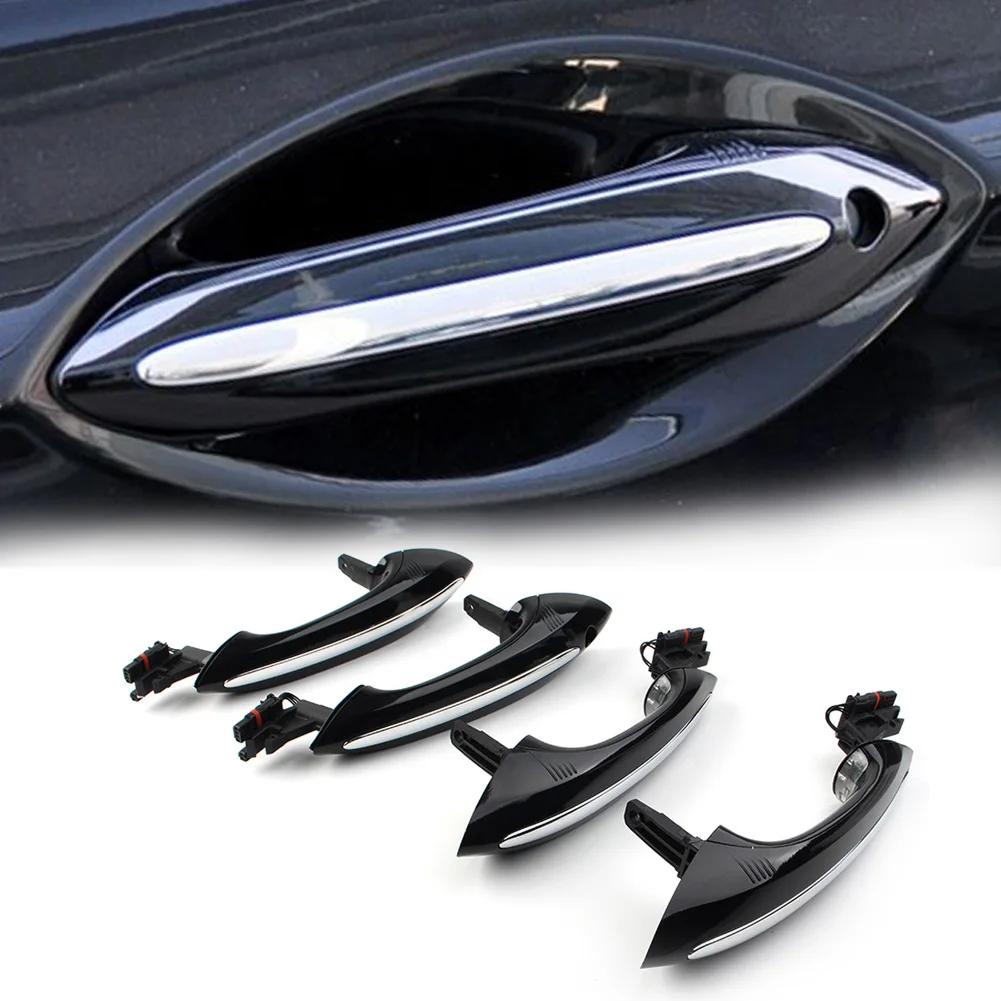 Comfort Access Exterior Door Handle w/ Lights For BMW 5 6 7 Series F07 F10 F06 F11 F01 F03 F04 LHD Only