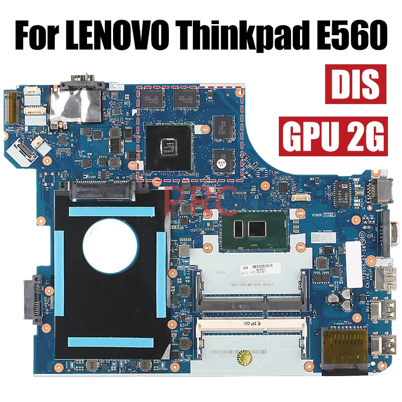 Imagem -04 - Placa-mãe para Laptop Lenovo Thinkpad E560 Notebook Mainboard Nm-a561 i5 i7 6th Gen 2160868000 2g 01aw105 01aw109 01aw112