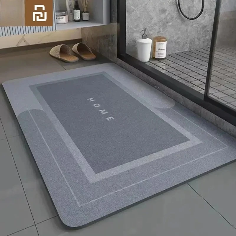 

Youpin Bathroom Absorbent Floor Mat Anti Slip Diatomaceous Mud Foot Mat Quick Drying Toilet Anti Fall Toilet Door Mat