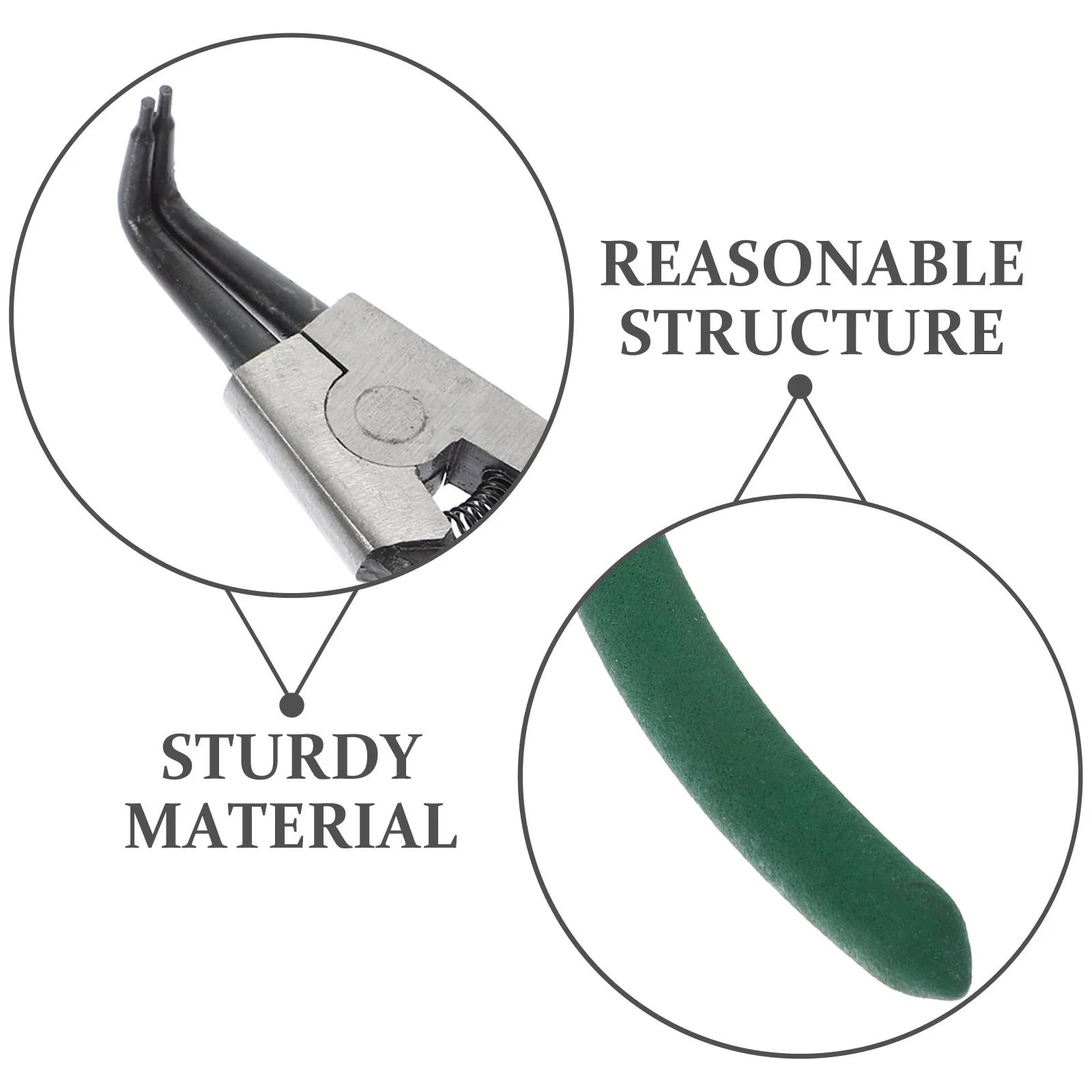 

1 set 1 Set 7-Inch Circlip Pliers Kit Heavy Duty Snap Ring Pliers For Internal External Retaining Rings Precision Spring Loaded