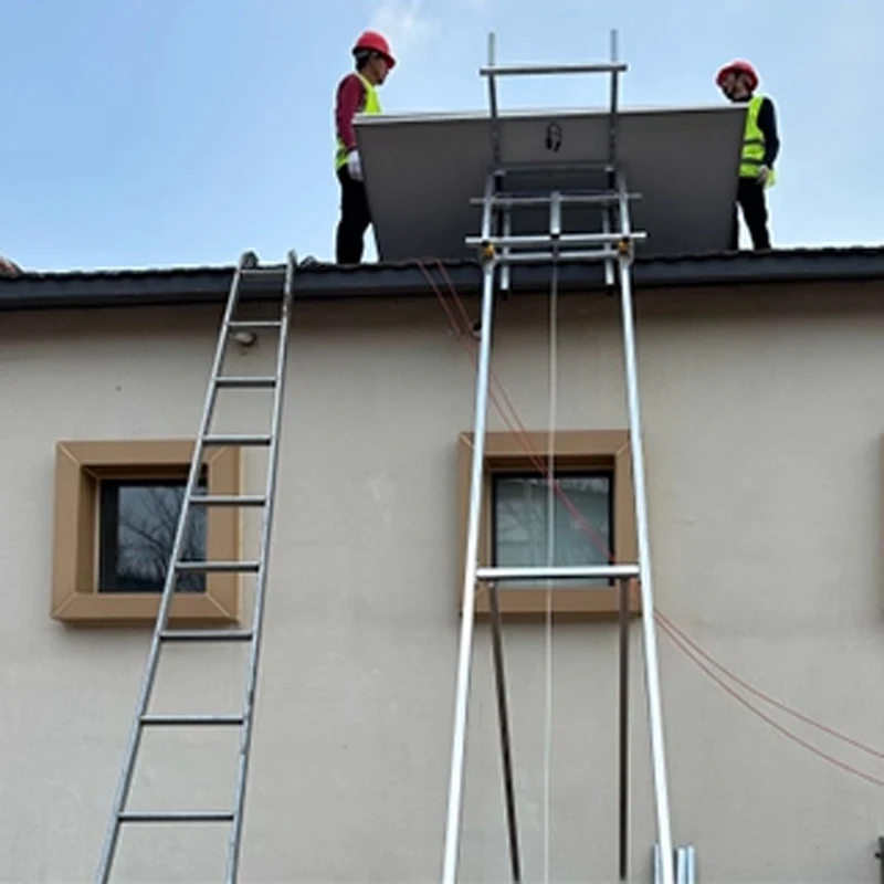 Portable Lifts for Photovoltaic Panels Electric Small Lifts for Photovoltaic Panels Glass Door and Window Lifts