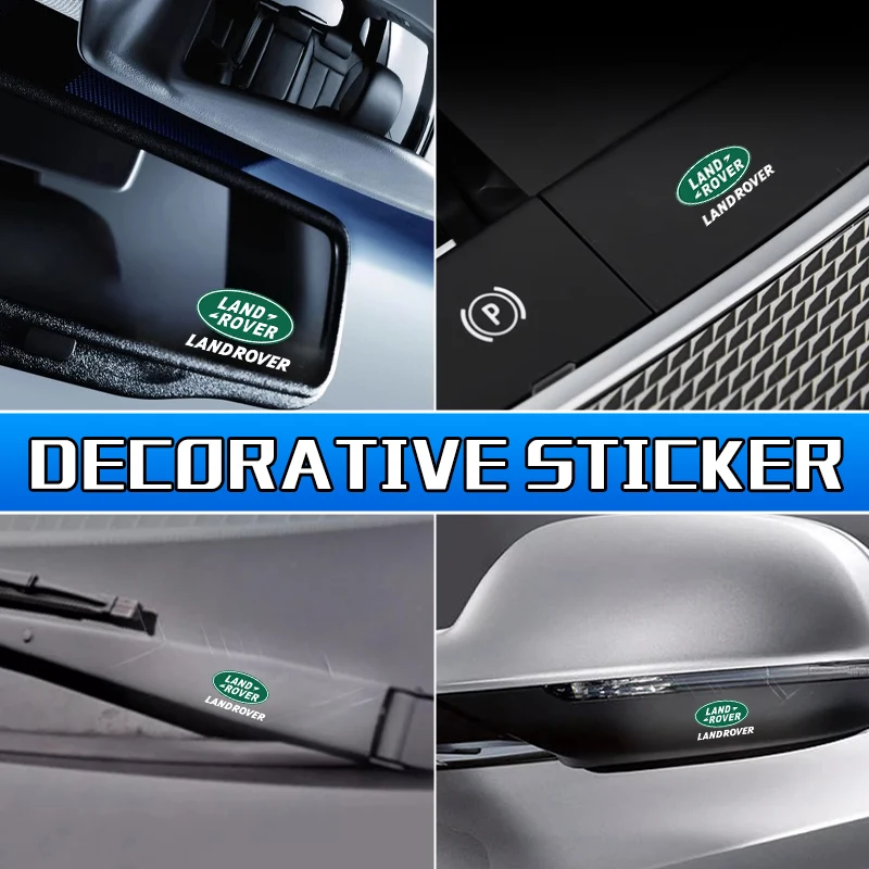 Car Logo Interior Sticker Central control Decals Emblem For Land Rover Range Rover Guardian Evoque Discovery 3 Freelander Velar