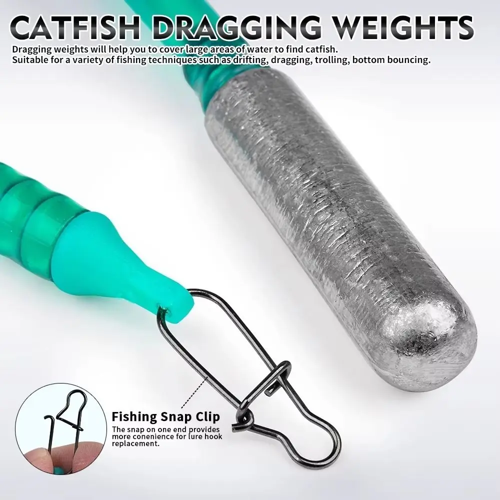 5pcs 5PCS Dragging Weights Drifting Design Snag-Free Shape No Snag Sinker Anti-Snag Structure Heavy Duty Material