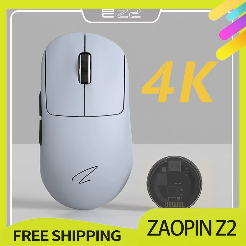 

Zaopin Z2 Wireless Mouse Bluetooth 3mode Paw3395 Sensor Ergonomics 65g Lightweight Laptop Office Customized Gaming Mouse Pc Gift