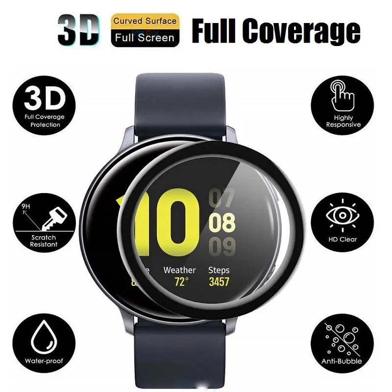 Screen Protector For Samsung Galaxy Watch 4/5/6 40mm 44mm/Watch5 pro 45mm,Anti-scratch Film For Watch6 Classic 43 47mm Accessory