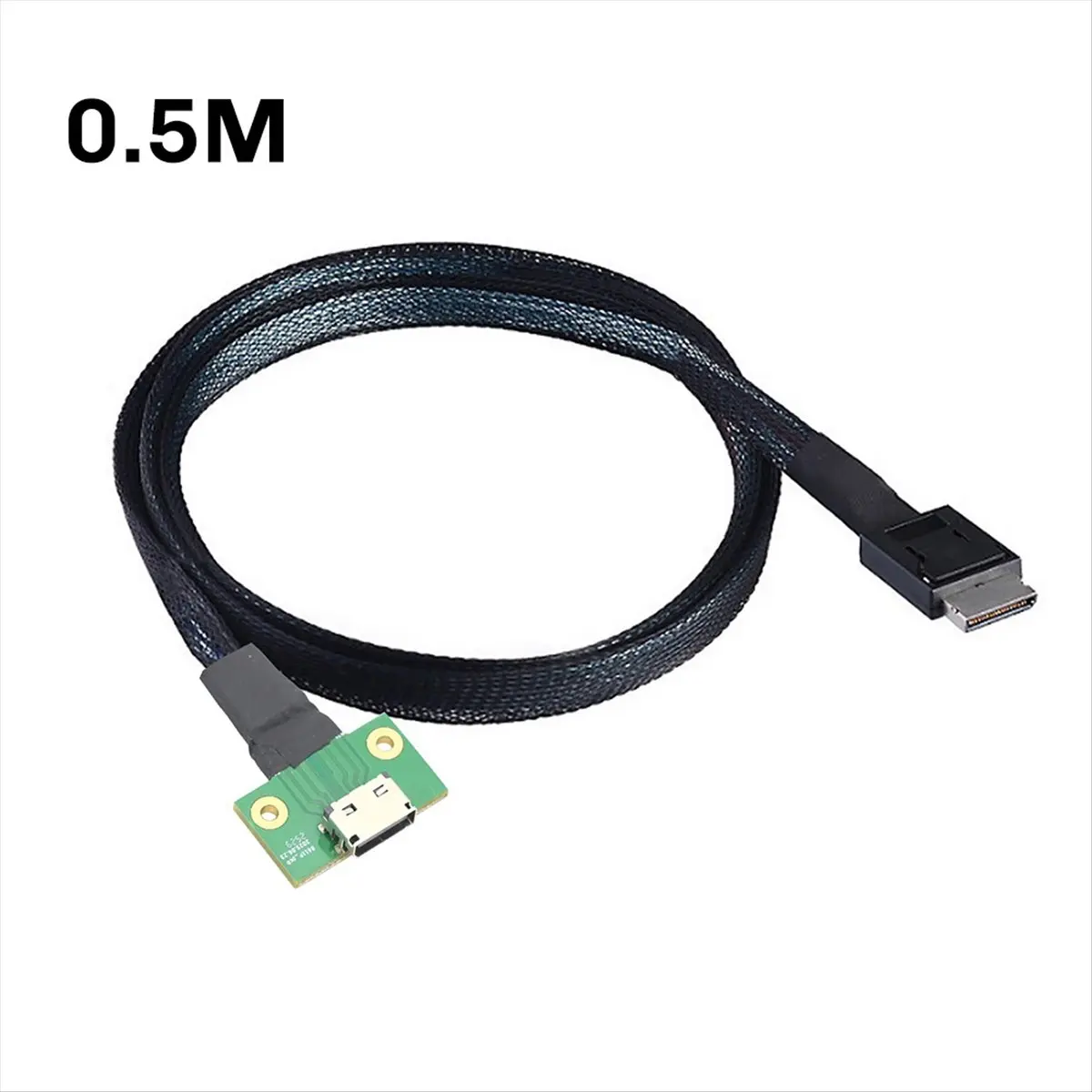 PCIE Oculink SFF 8611 4I 42P to SFF-8612 4I Motherboard Conversion Cable Male to Female Data Transfer Cable 0.5M