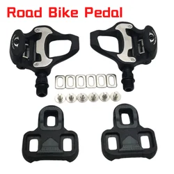 Road Bike Pedals Suitable forLookKeo forShimano Self-locking Professional Bike Pedal with Cleats Bike Pedal Bicycle Accessories