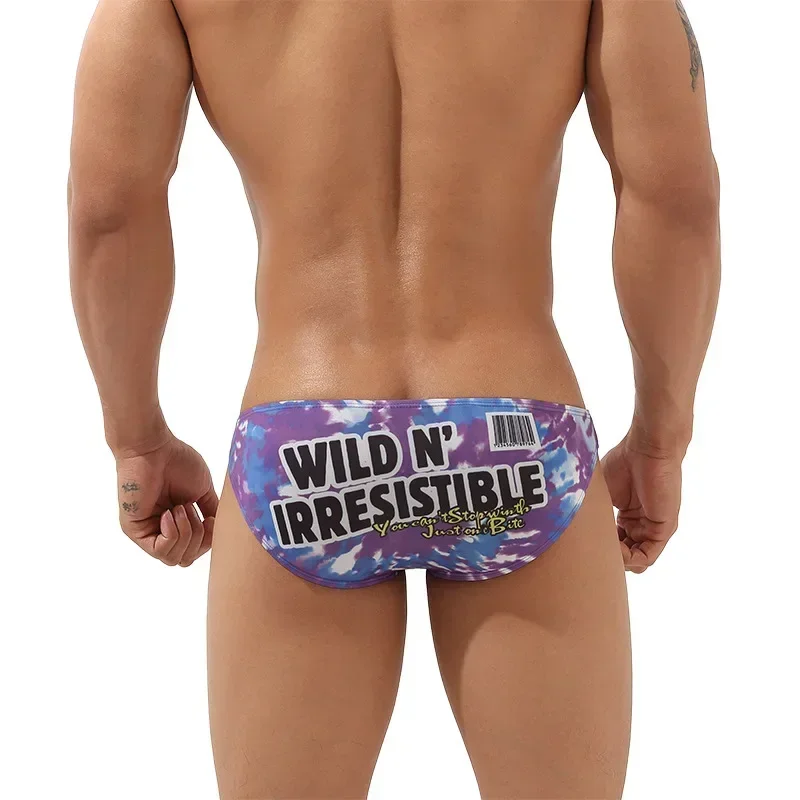 Printed Bulge Briefs Gays Low waist U Convex Pouch Underwear Comfort Elastic Skinny Knickers Youth Quick Dry Hip Lift Underpants