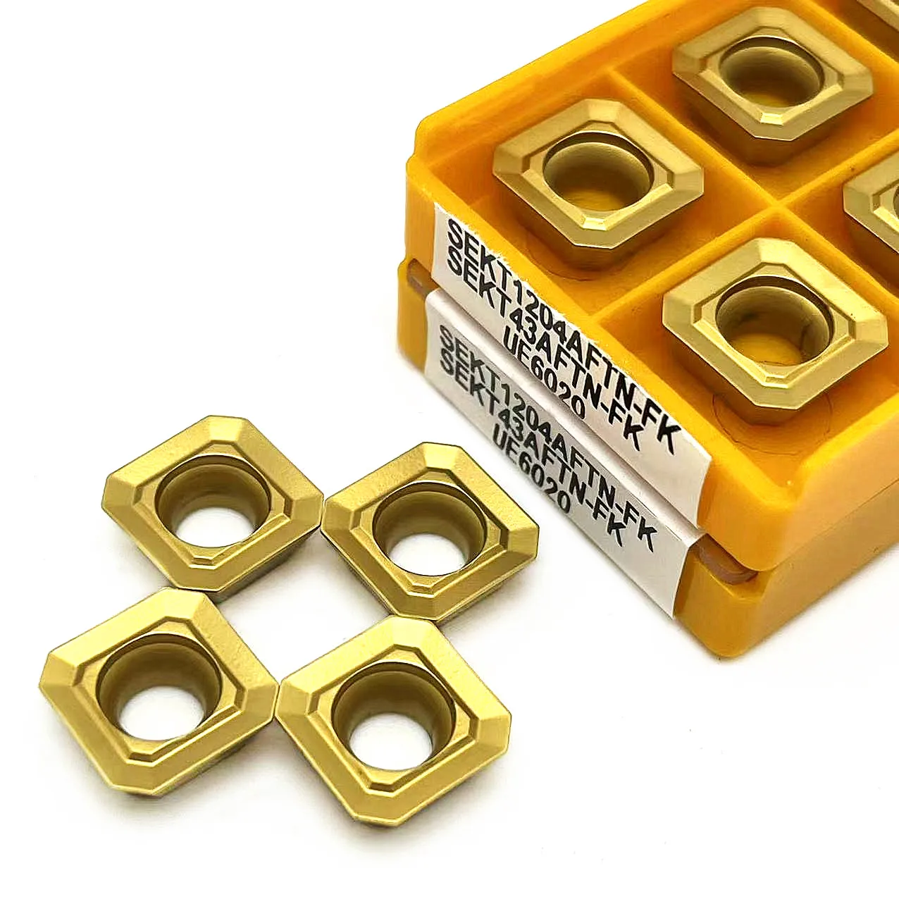 Torno CNC Ferramentas Lâmina De Corte De Metal, Inserções De Carboneto, Inserção De Fresagem, Ferramenta De Torneamento, SEKT1204, AFTN, FK, VP15TF, UE6020, US735