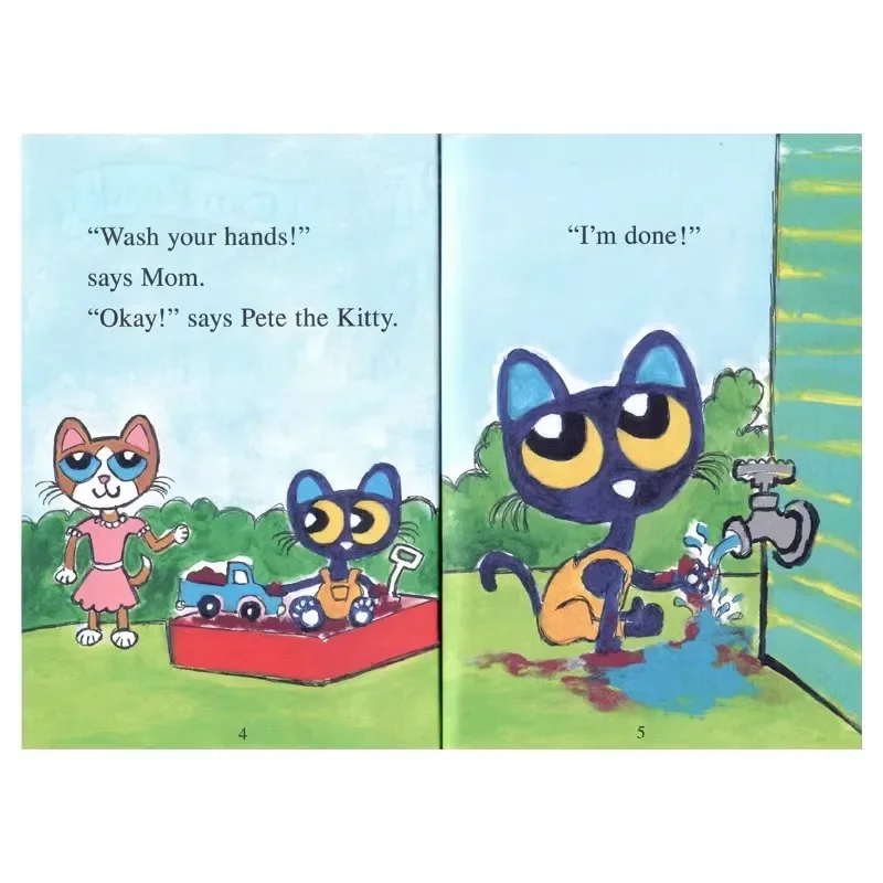 Pete the Kitty: Wash Your Hands (My First I Can Read), Children's aged 4 5 6 7 8 English  book, Picture Books 9780062974174