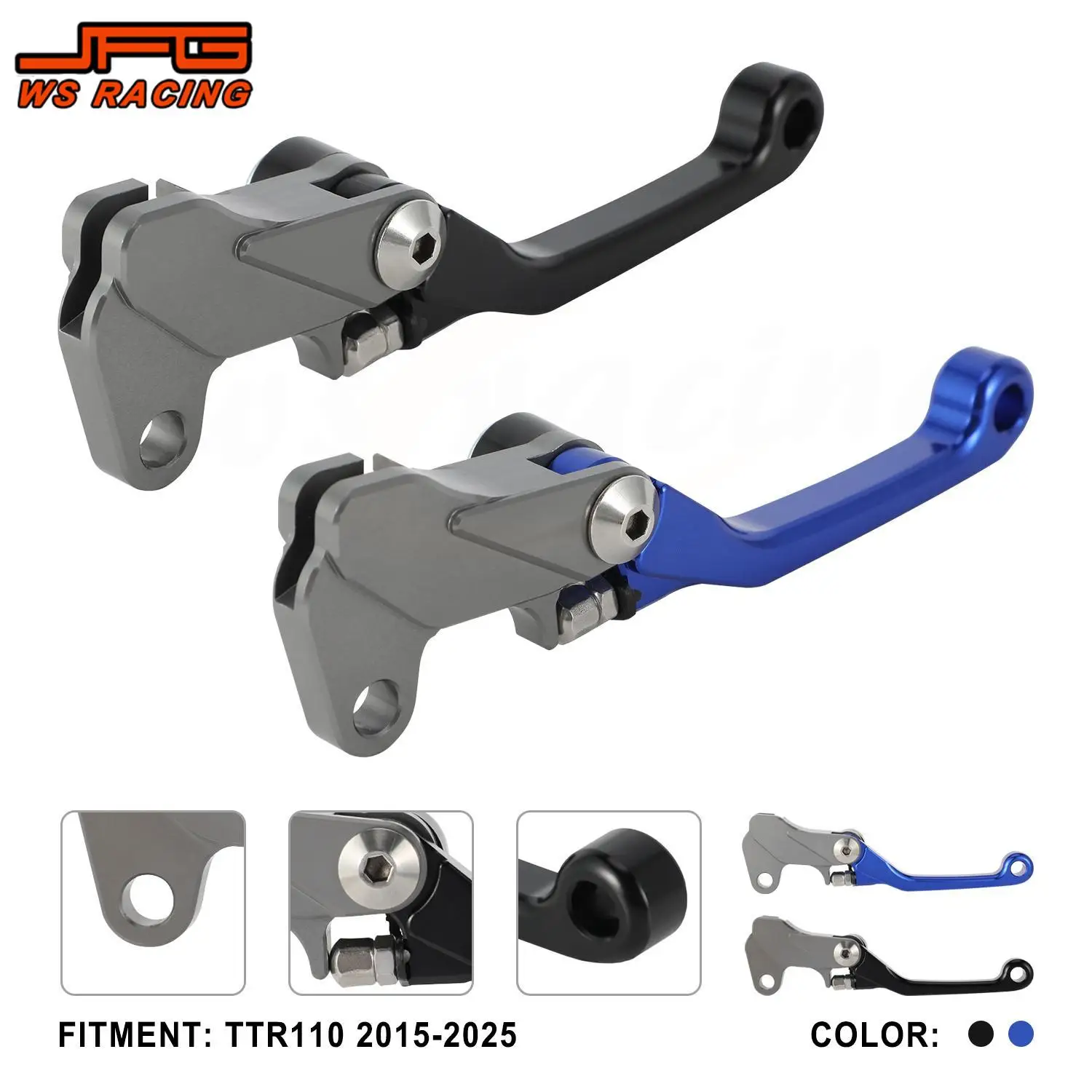 Motorcycle Brake Clutch Levers motorcycles Accessories Handle Lever Aluminum For YAMAHA TTR110 2015-2025 Dirt Pit Bike