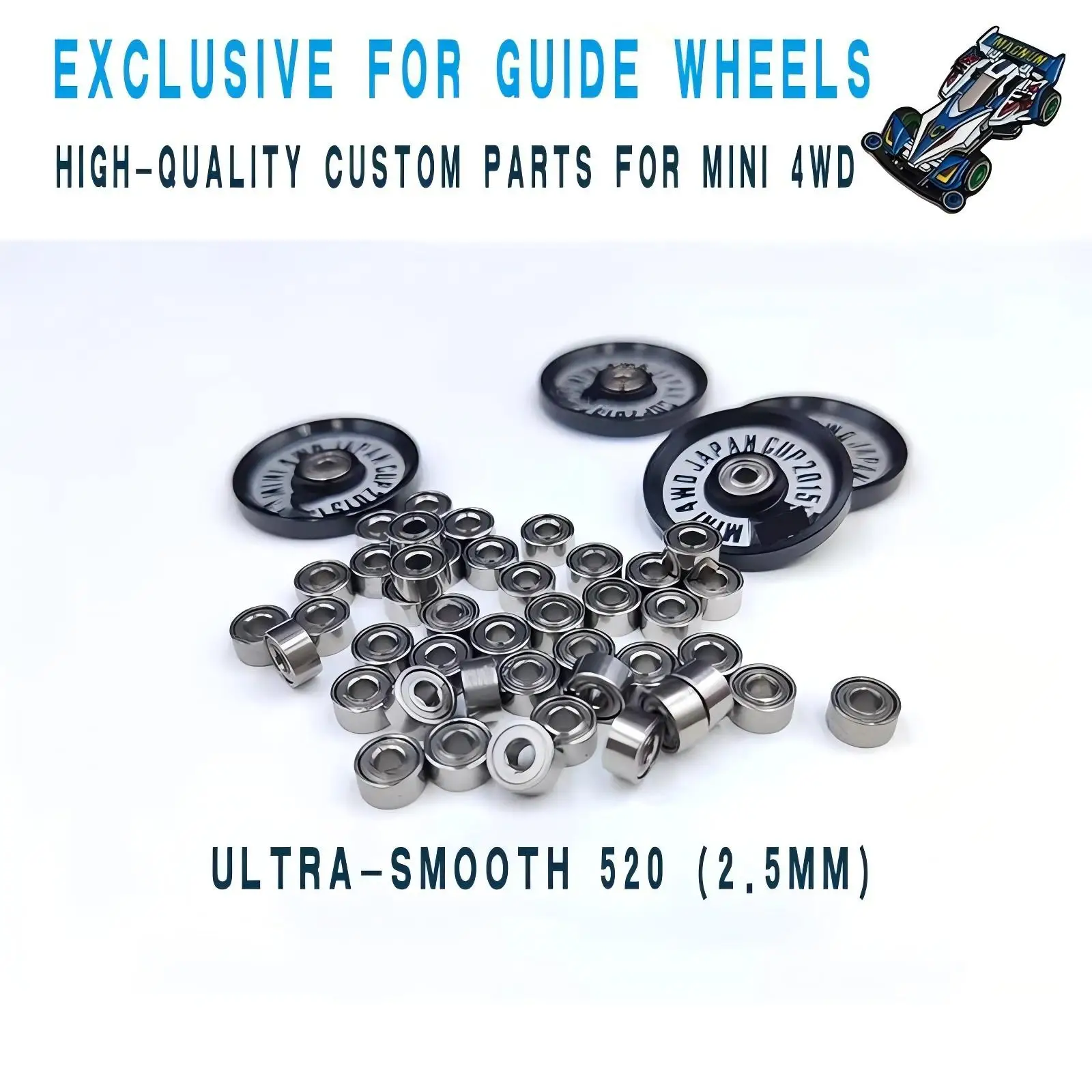 4WD Bearing Upgrade Modification For Tamiya Mini 4WD Chassis Guide Wheel Gear Bearing Assembly Accessories Set Upgrade Parts