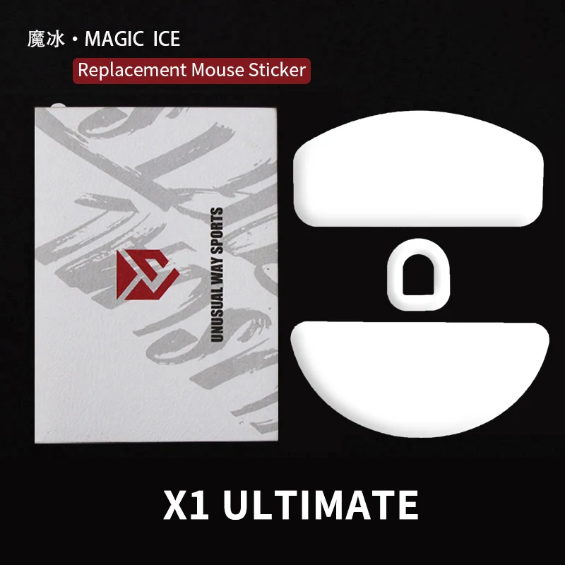 UnusualWaySports Mouse Skates Feet ATK X1 Ultimate Cambered Surface PTFE Anti Collapse Magic Ice Pink Black Silver Fox