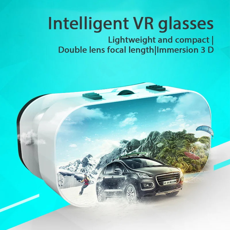 G05A 3D VR Glasses For SHINECON Headset Headmounted Virtual Reality Adjustable VR Glasses for 4.7-6.5inches Smart Phone Portable