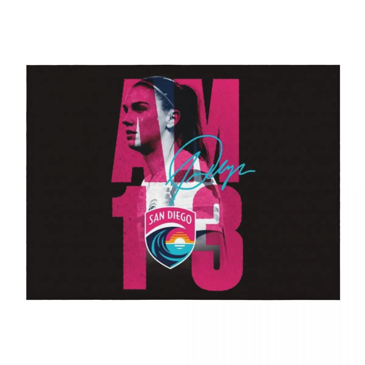 NWSL Alex Morgan رمي بطانية الطفل السفر كيس النوم البطانيات لبطانيات الطفل #1