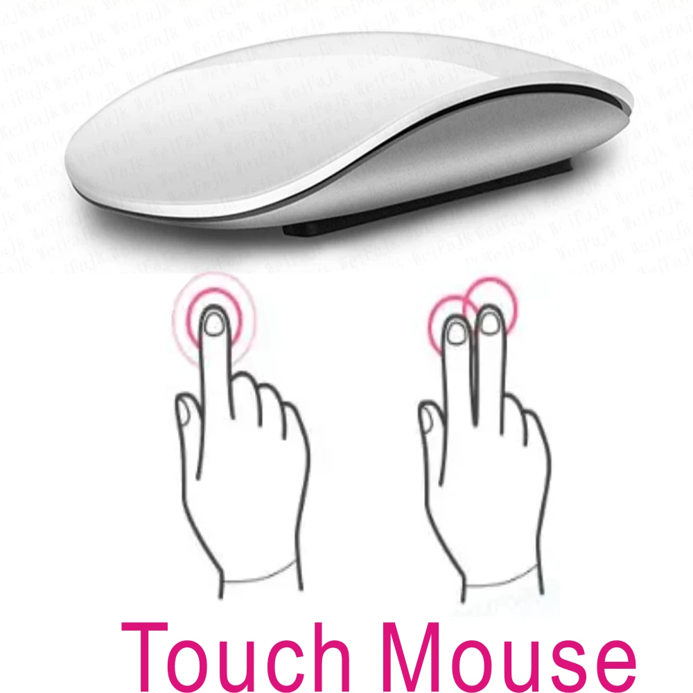 Touch Mouse Gesture Multi-touch Rechargeable Wireless Bluetooth Optical Computer Mouse for Tablets iPad Notebooks