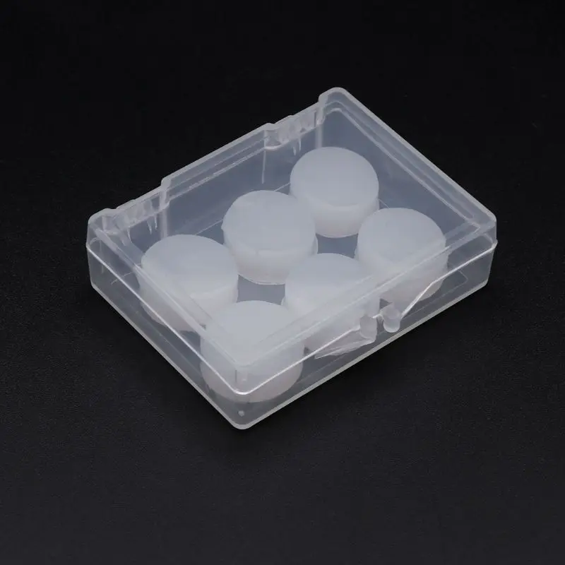 6 шт. беруши защитные беруши силиконовые мягкие водонепроницаемые противошумные вкладыши протектор плавание душ водные виды спорта