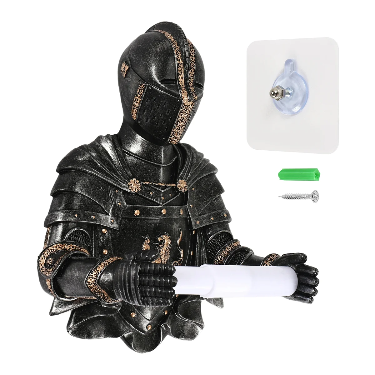 Toilet Paper Holders Roll Medieval Statue Knight to Remember Gothic Bathroom Decor Paper Towel Holder