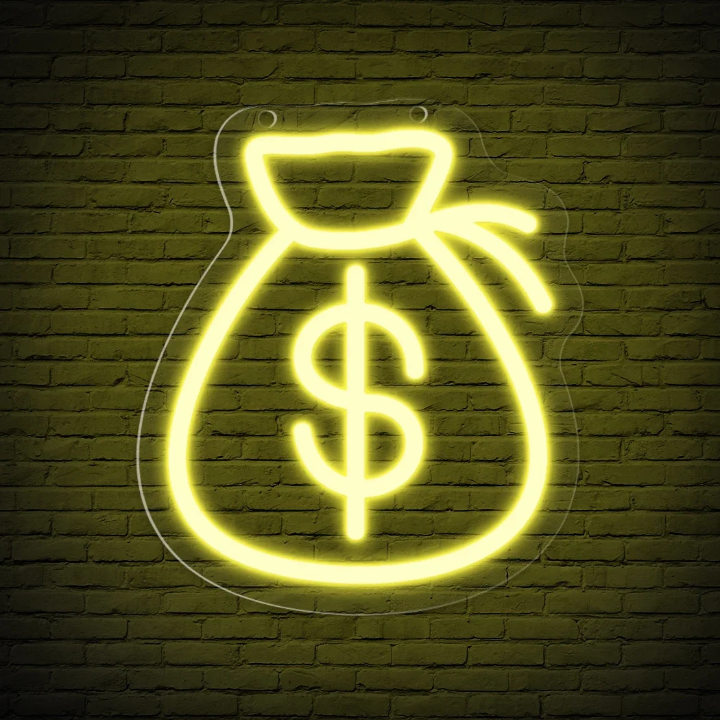 

Money Dollar Neon sign LED Light For Restaurant Store Company Bar Business signboard bedroom wall decoration Neon night light