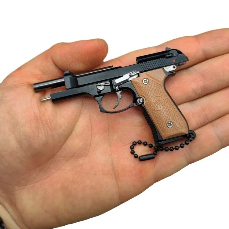 Modelo de arma de metal BERETTA 92F modelo sem título chaveiro de metal presente