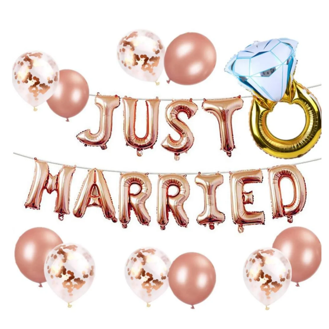 

Laventy Just Married Balloons Just Married Banner Bridal Shower Party Balloons Bridal Shower Party Decoration