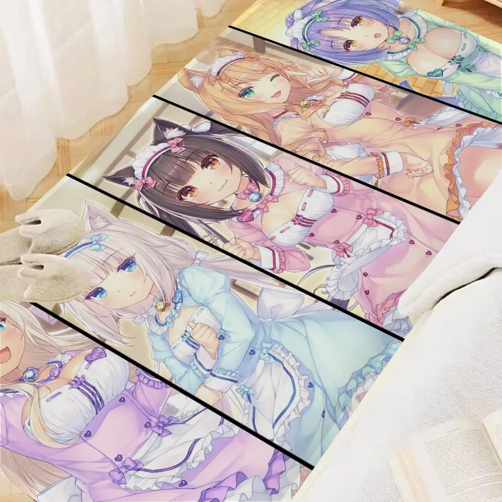 Anime Nekoparas Floor Mat Floor Carpet Kids Room Bedroom Decoration Balcony Anti-Slip Doormat Living Room Hotel Decor Mat