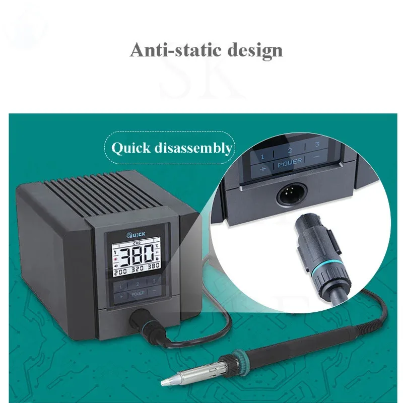 Ritorno della temperatura a velocità rapida piattaforma di saldatura antistatica intelligente senza piombo TS2200 TS2300D stazione di saldatura ferro