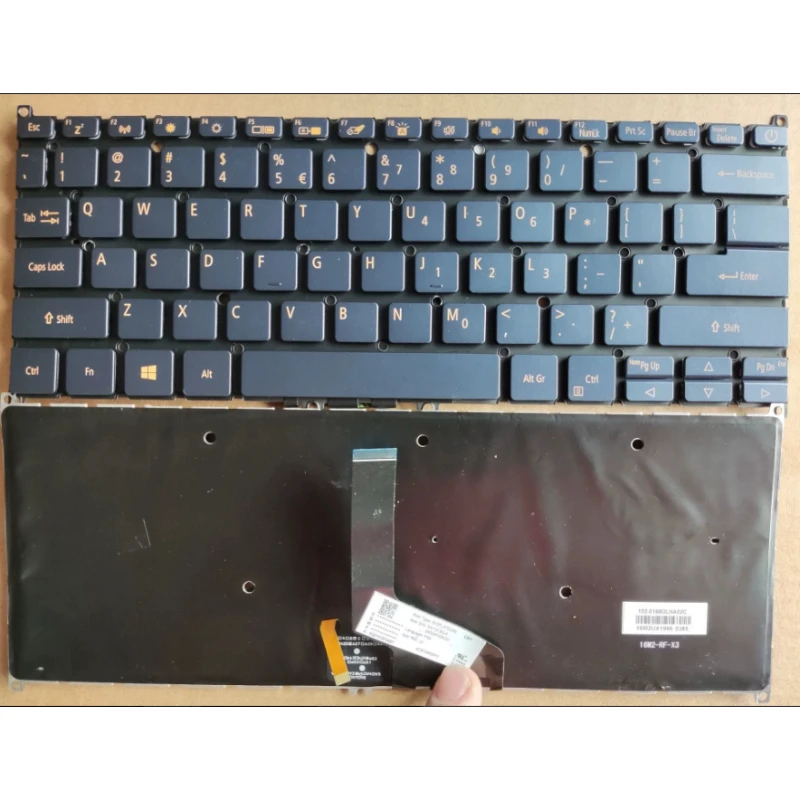 For Acer Swift 3 SF314-42-57 N19C4 Laptop Keyboard Silver Backlit Perfect Fit