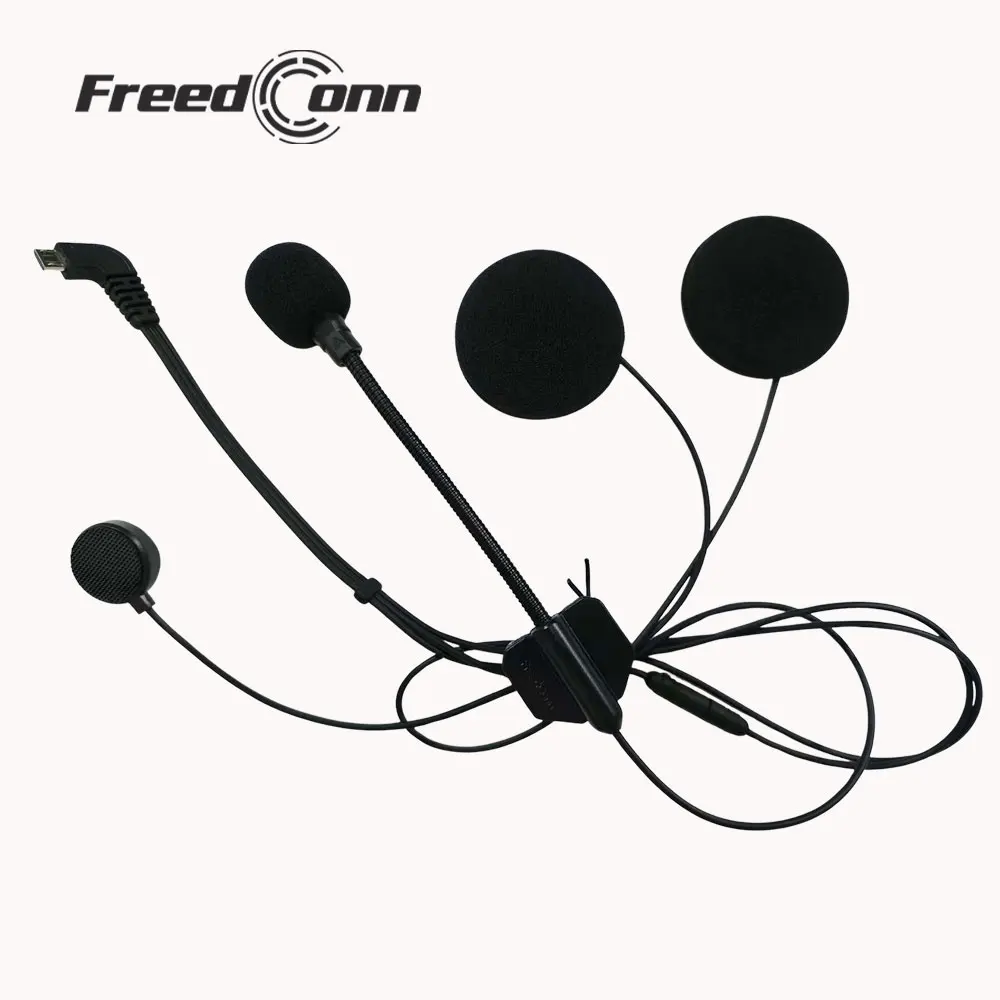 Motorcycle Intercom Helmet headset 5Pin Interphone Accessories Suit for Freedconn KY Pro R1 Pro R1 plus Tmax Pro