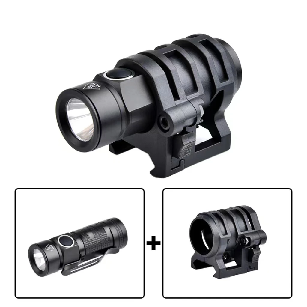 3pcs/set Anti-seismic Strong Light Flashlight Outdoor Camping Tactical Hunting Flashlight Fit on helmet (Battery Not Included, N