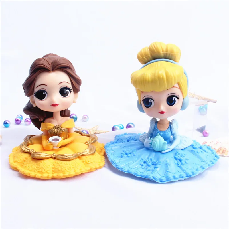 Q Posket Sofia /Snow White/Alice/Bell/Mermaid princess Toys Dolls Aurore PVC Anime Dolls Figures Collectible Model