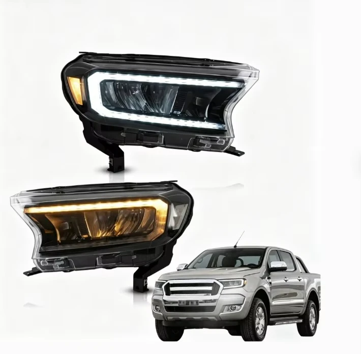 VLAND Full LED Headlights DOT & E-MARK Certified Sequential Turn Signal DRL Front Lamp For Ford Ranger T6 T7 2015-2020