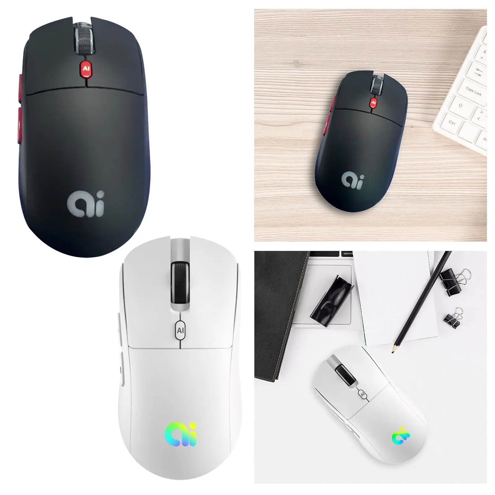 Intelligent Voice Mouse DPI Adjustable Voice Search Ergonomic Computer Mouse Portable Computer Mice for Laptop Notebook Desktop