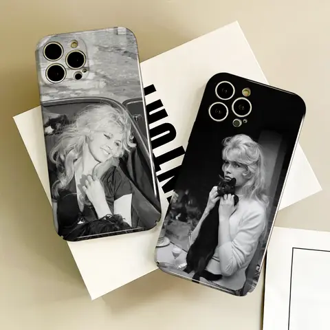 B-Brigitte B-Bardot-T phone case For iPhone 17 16 15 14 13 12 Plus Pro Max Mini Air Glossy Best Price HD Hard Cover Film Shell