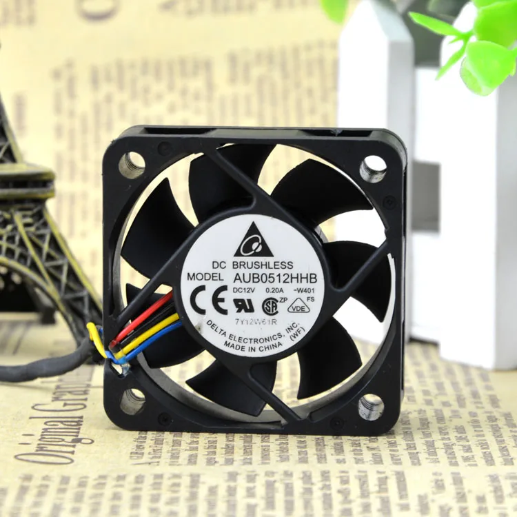 2pcs for delta  AUB0512HHB DC12V 0.2A W401 5CM 5015 Server Cooling Fan 50x50x15mm pwm 4Pin