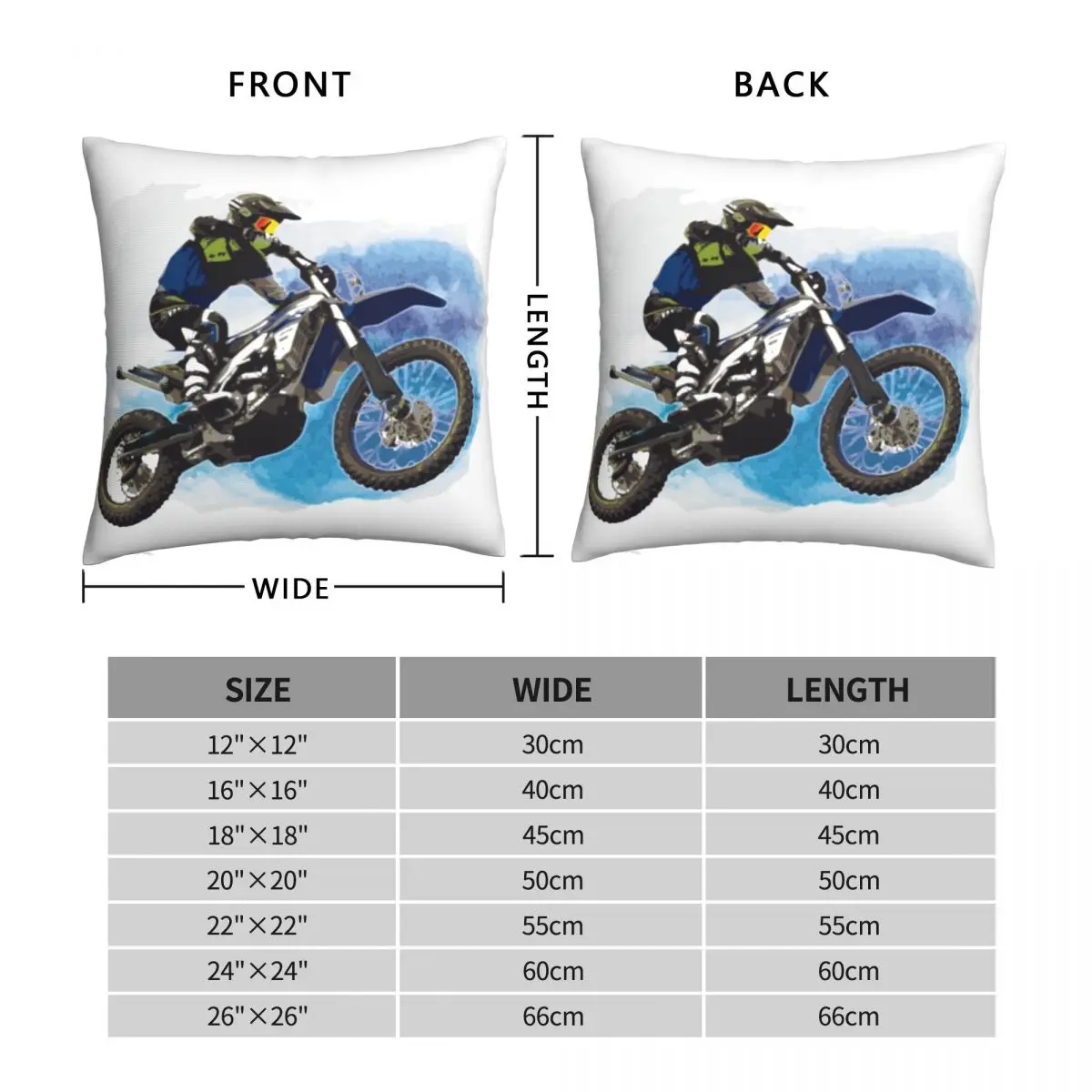 MOTOCROSS Pillowcase Polyester Linen Velvet Creative Zip Decor Throw Pillow Case Sofa Seater Cushion Cover 45x45