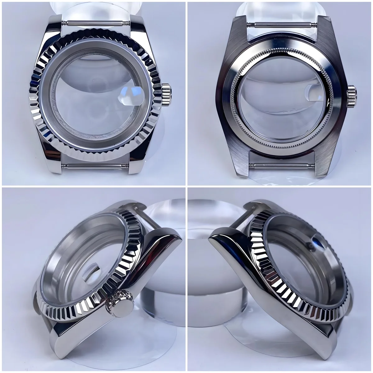 NH35 case 36mm-41mm Case Stainless Steel Sapphire Glass fit NH35 NH36 Movement 28.5mm/30.8mm Dial Date case Watch Accessories