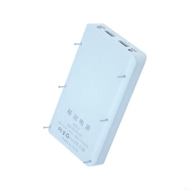 573A 6 Slot Batteries Container Detachable Power Bank Holder for Case DIY for Shell 18650 Dual USB Battery Holder for Case