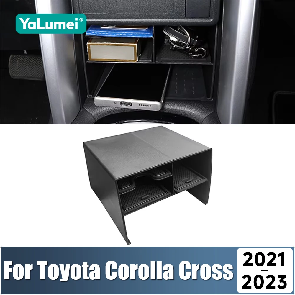 Für Toyota Corolla Cross XG10 2021 2022 2023 Hybrid ABS Auto Mittelkonsole Aufbewahrungsbox Organizer Halter Zubehör
