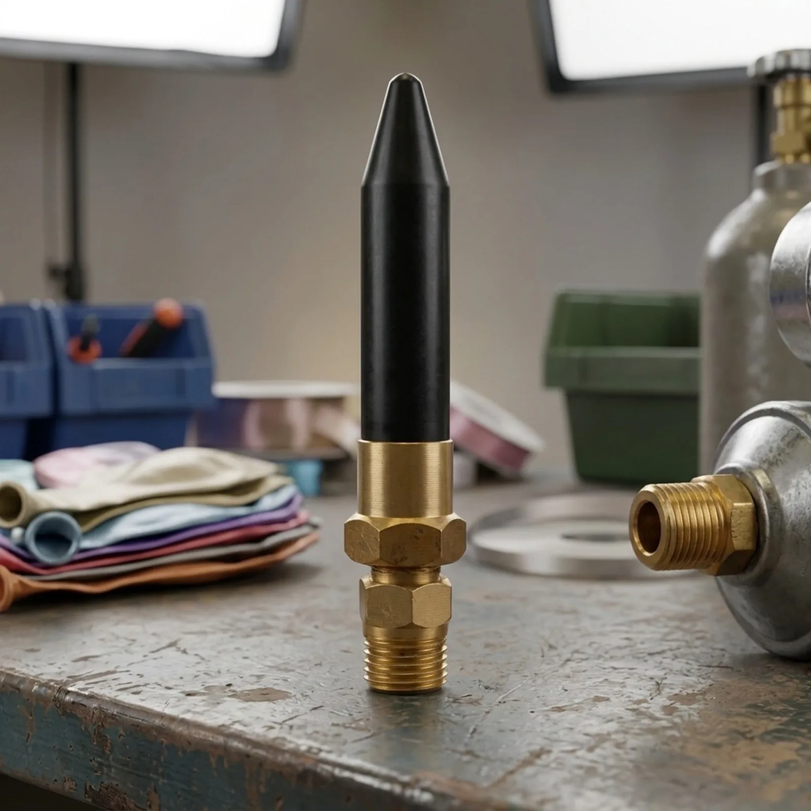 Efficient Helium for balloon Inflator with Brass Construction NPT1/4 18 Thread 10 CFM Stream Designed for Latex Balloons